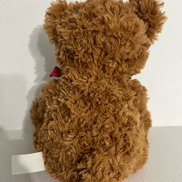 Hug Fun Brown Teddy Bear with Red Heart - Picture 4 of 7